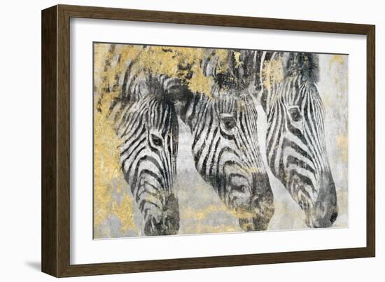 Zebra-Dina Peregojina-Framed Art Print