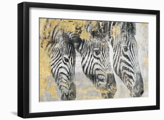 Zebra-Dina Peregojina-Framed Art Print