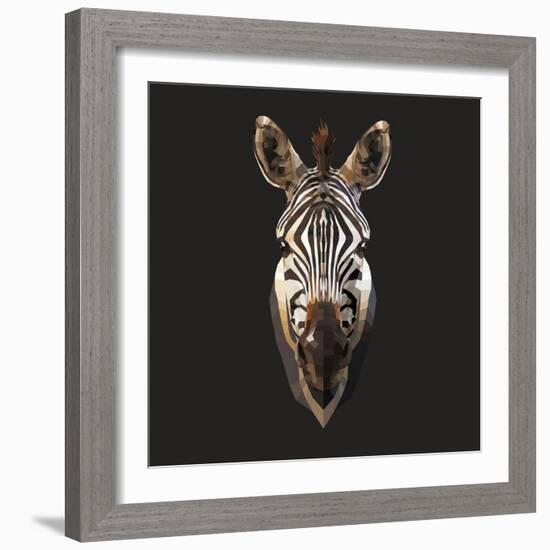 Zebra-Lora Kroll-Framed Art Print