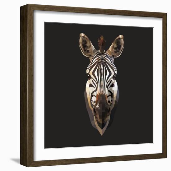 Zebra-Lora Kroll-Framed Art Print