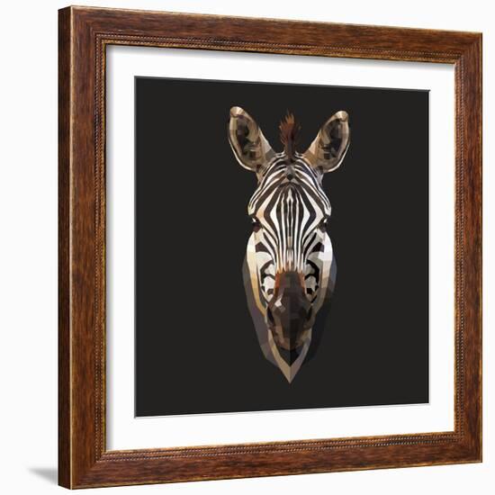 Zebra-Lora Kroll-Framed Art Print