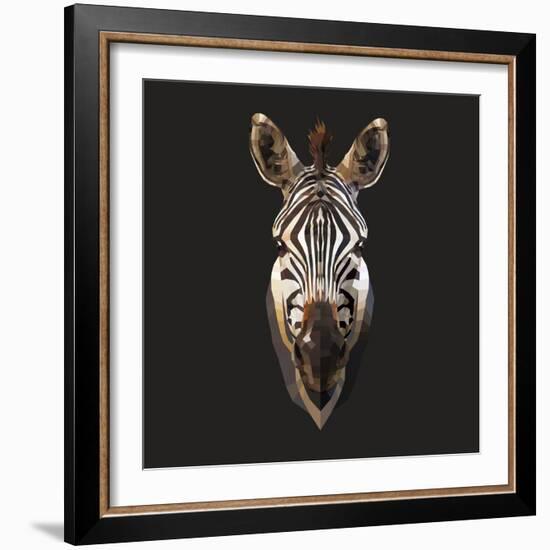 Zebra-Lora Kroll-Framed Art Print