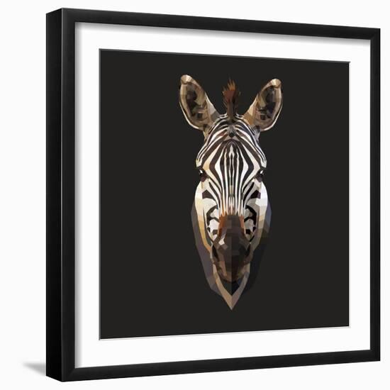 Zebra-Lora Kroll-Framed Art Print