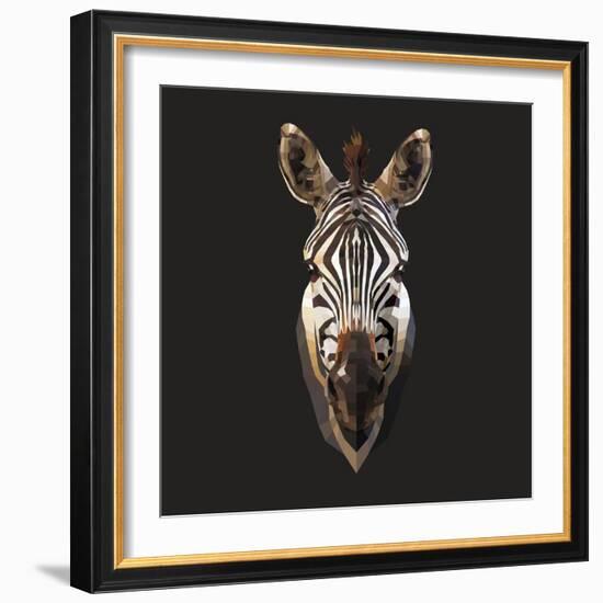 Zebra-Lora Kroll-Framed Art Print