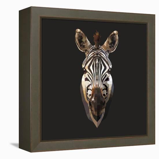 Zebra-Lora Kroll-Framed Stretched Canvas