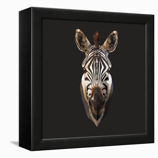 Zebra-Lora Kroll-Framed Stretched Canvas