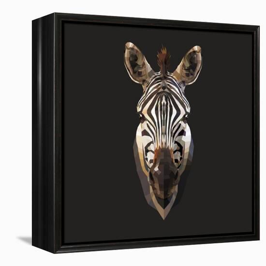 Zebra-Lora Kroll-Framed Stretched Canvas