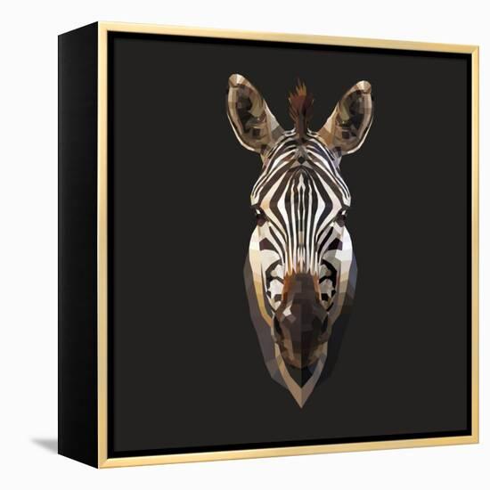 Zebra-Lora Kroll-Framed Stretched Canvas