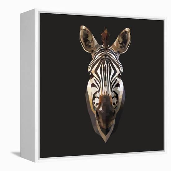 Zebra-Lora Kroll-Framed Stretched Canvas