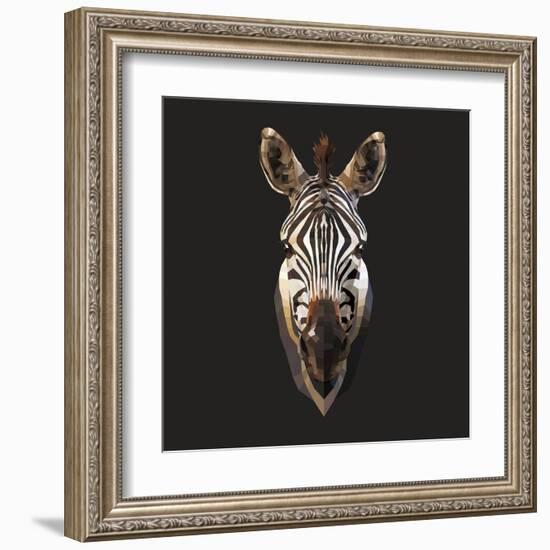 Zebra-Lora Kroll-Framed Art Print