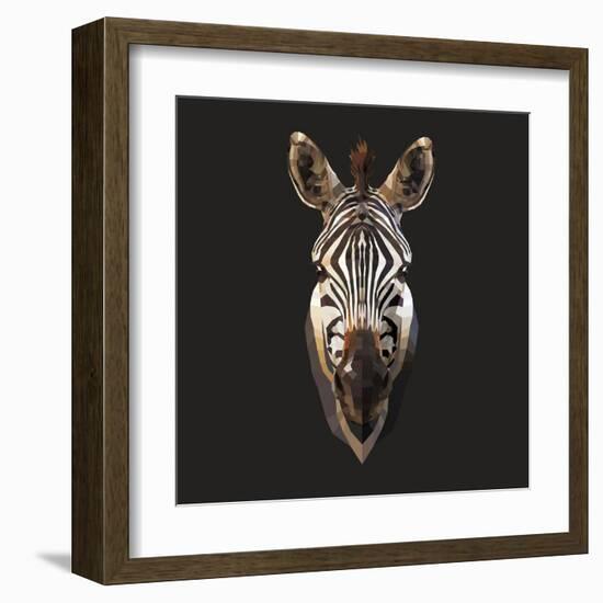 Zebra-Lora Kroll-Framed Art Print