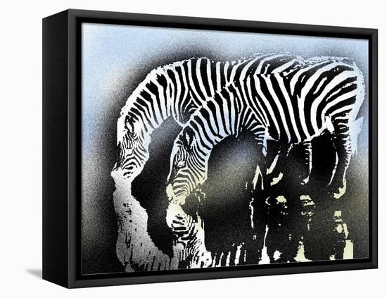 zebra-Whoartnow-Framed Premier Image Canvas