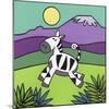 Zebra-Denny Driver-Mounted Giclee Print