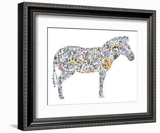 Zebra-Louise Tate-Framed Giclee Print