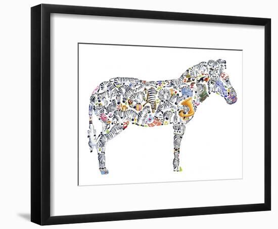 Zebra-Louise Tate-Framed Giclee Print