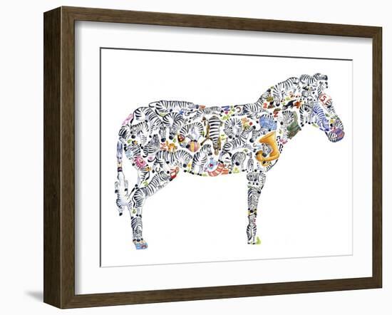 Zebra-Louise Tate-Framed Giclee Print