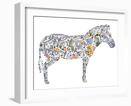 Zebra-Louise Tate-Framed Giclee Print