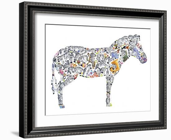 Zebra-Louise Tate-Framed Giclee Print