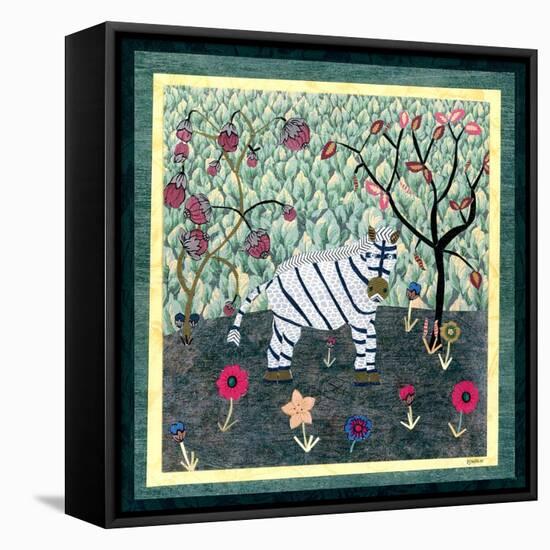 Zebra-David Sheskin-Framed Premier Image Canvas