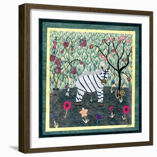 Zebra-David Sheskin-Framed Giclee Print