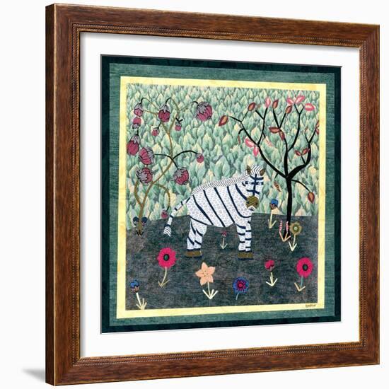 Zebra-David Sheskin-Framed Giclee Print