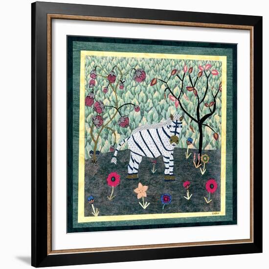 Zebra-David Sheskin-Framed Giclee Print