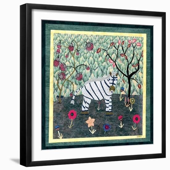 Zebra-David Sheskin-Framed Giclee Print