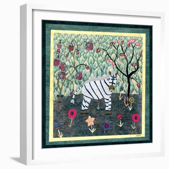 Zebra-David Sheskin-Framed Giclee Print