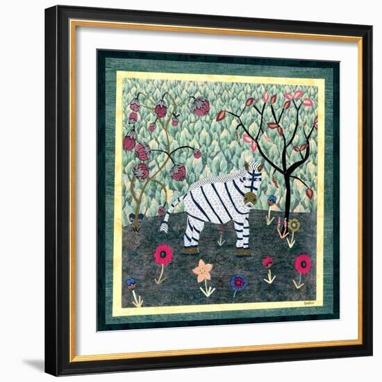 Zebra-David Sheskin-Framed Giclee Print