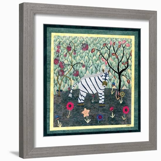 Zebra-David Sheskin-Framed Giclee Print