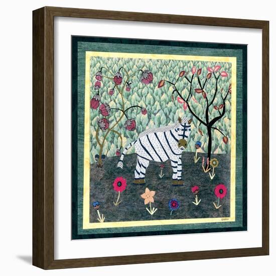 Zebra-David Sheskin-Framed Giclee Print