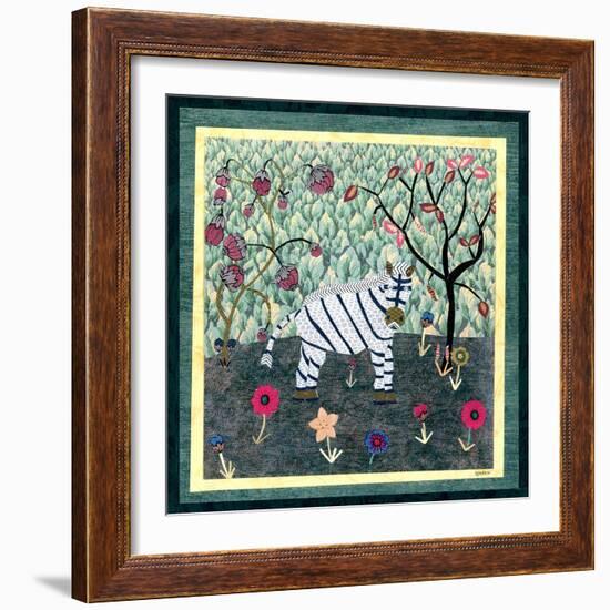 Zebra-David Sheskin-Framed Giclee Print