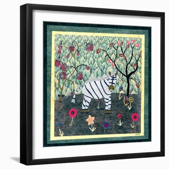 Zebra-David Sheskin-Framed Giclee Print