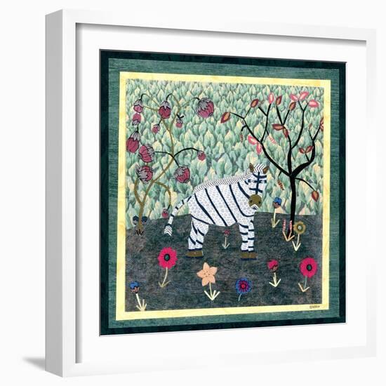 Zebra-David Sheskin-Framed Giclee Print