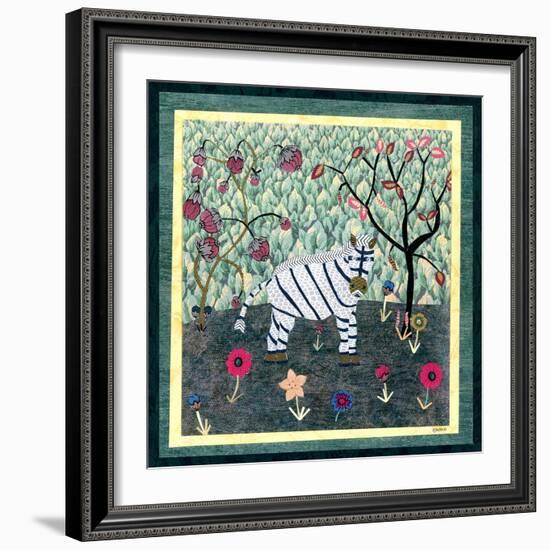 Zebra-David Sheskin-Framed Giclee Print