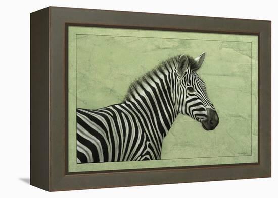 Zebra-James W. Johnson-Framed Premier Image Canvas