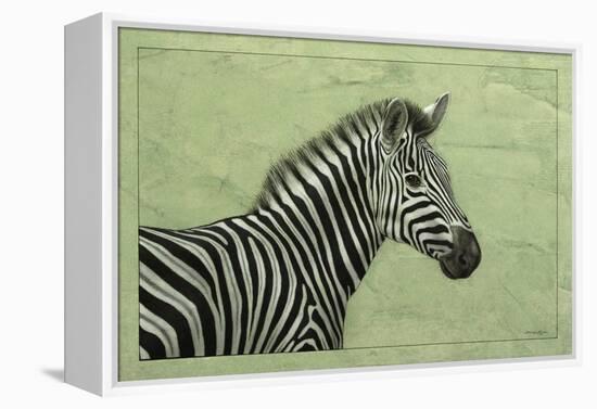 Zebra-James W. Johnson-Framed Premier Image Canvas