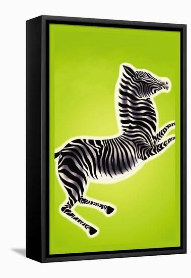 Zebra-Frank Mcintosh-Framed Stretched Canvas