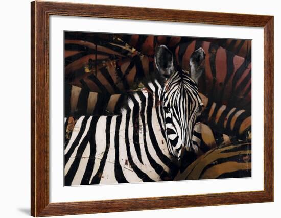 Zebras-Marianne Julie Jegou-Framed Art Print