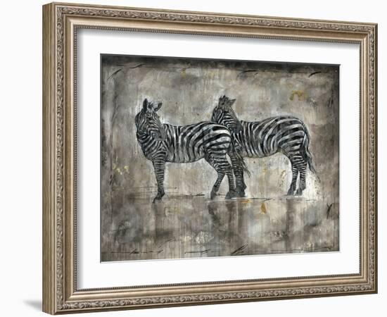 Zebras-Marta Wiley-Framed Art Print