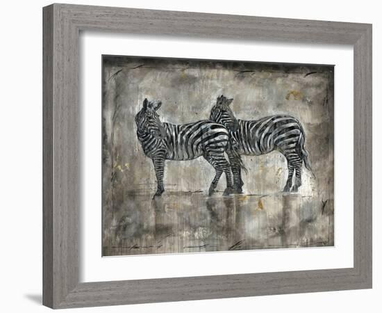 Zebras-Marta Wiley-Framed Art Print