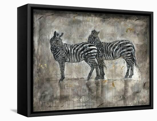Zebras-Marta Wiley-Framed Stretched Canvas