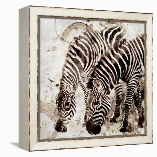 Zebras-Kimberly Allen-Framed Stretched Canvas