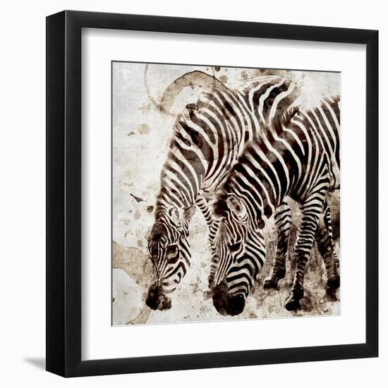 Zebras-Kimberly Allen-Framed Art Print