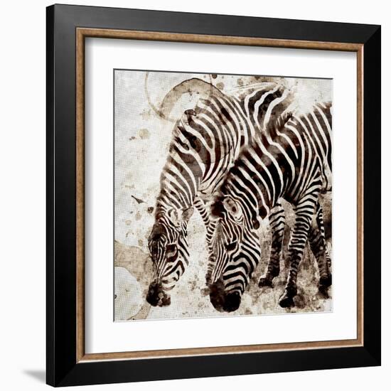 Zebras-Kimberly Allen-Framed Art Print