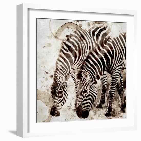 Zebras-Kimberly Allen-Framed Art Print