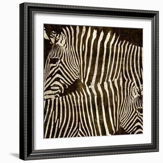 Zebras-Darren Davison-Framed Art Print