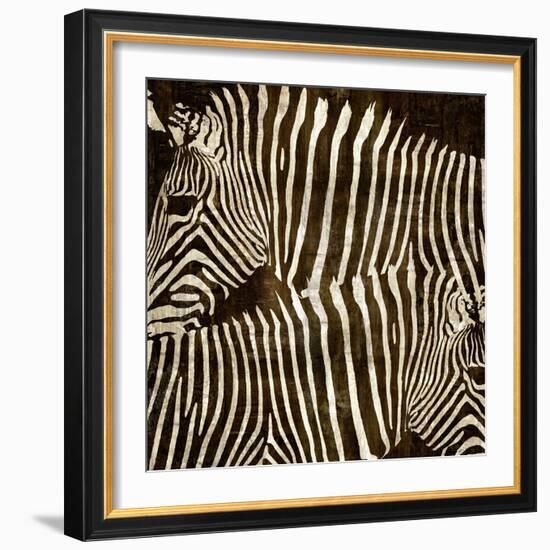 Zebras-Darren Davison-Framed Art Print