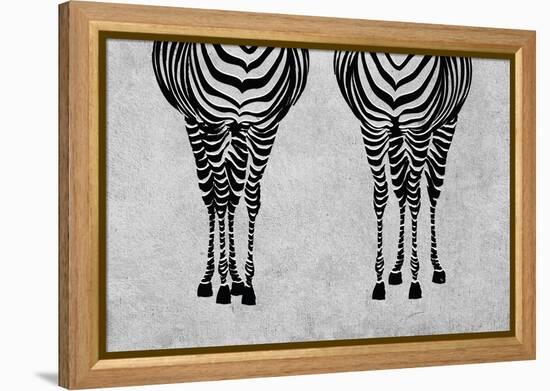 Zebras-Martina Pavlova-Framed Stretched Canvas