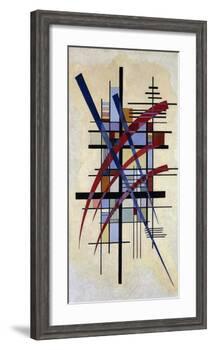 Zeichen mit Begleitung-Wassily Kandinsky-Framed Art Print